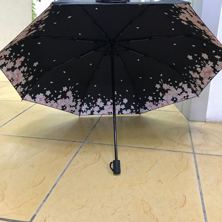 Cherry Blossom Sunscreen Folding Umbrella