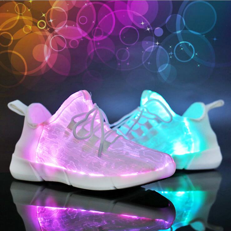 Fashion blinking shoes Led roller shoes glow trainers for children